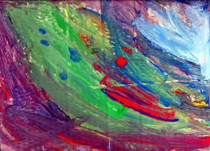 Gemälde einer Welle